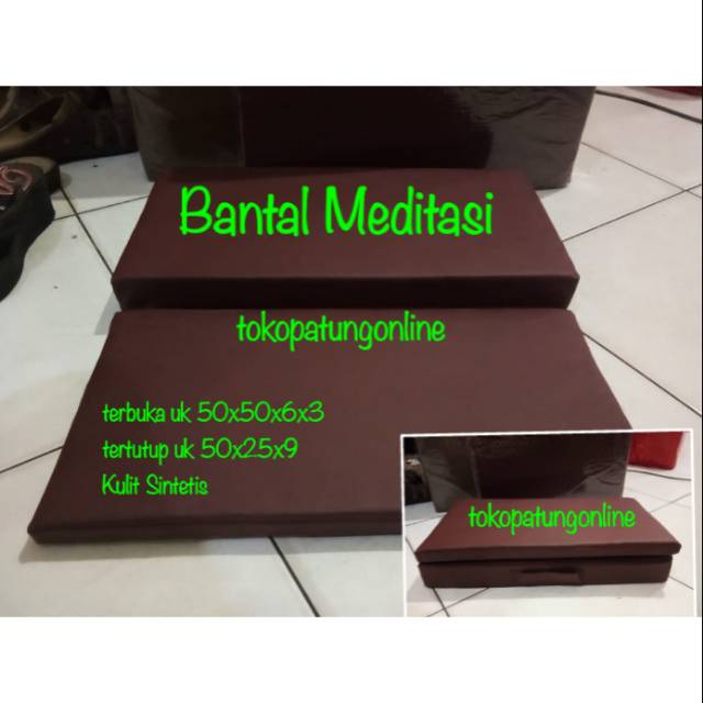 Bantal Meditasi Yoga Kulit Uk 50x50