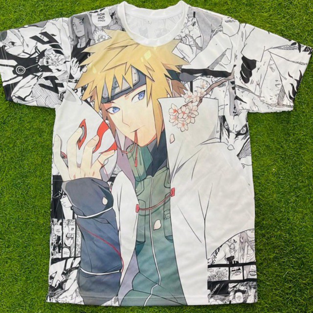 Tshirt Minato Mask Fullprint Dryfit Anime Naruto Shippuden