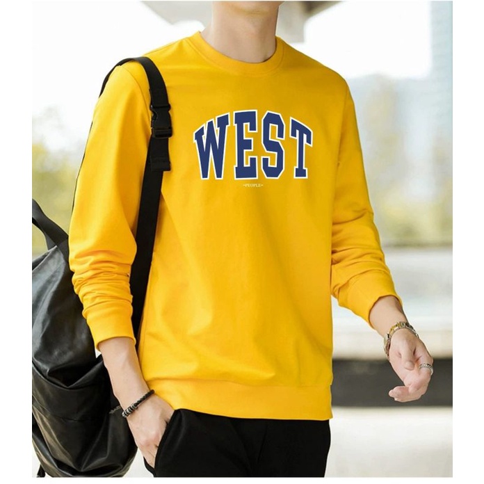 KAOS PRIA ( WEST ) BAJU DISTRO PRIA LENGAN PANJANG MODEL TERBARU