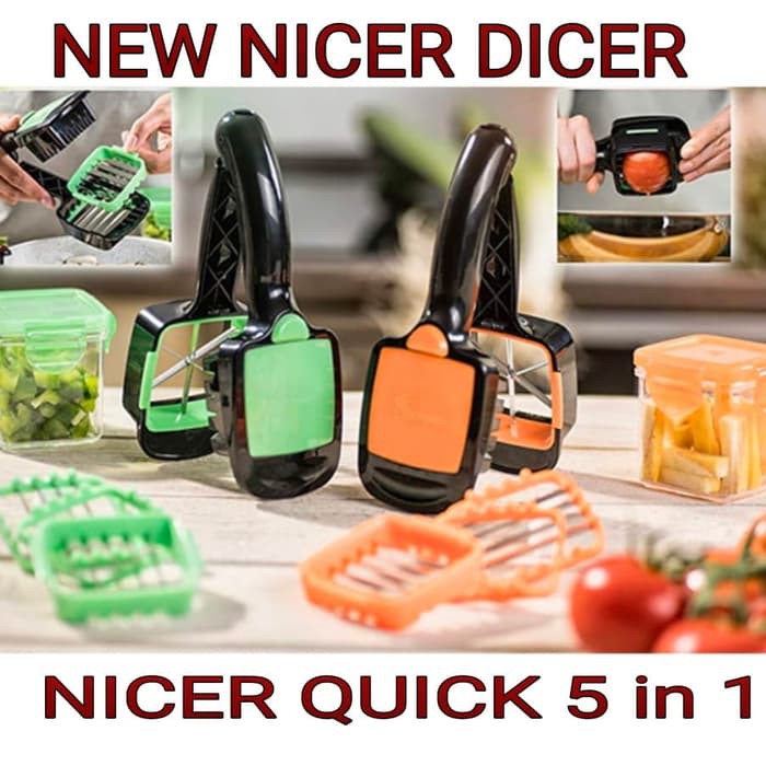 Nicer Dicer Quick 5 in 1 - Alat Pemotong Sayur Buah Serbaguna