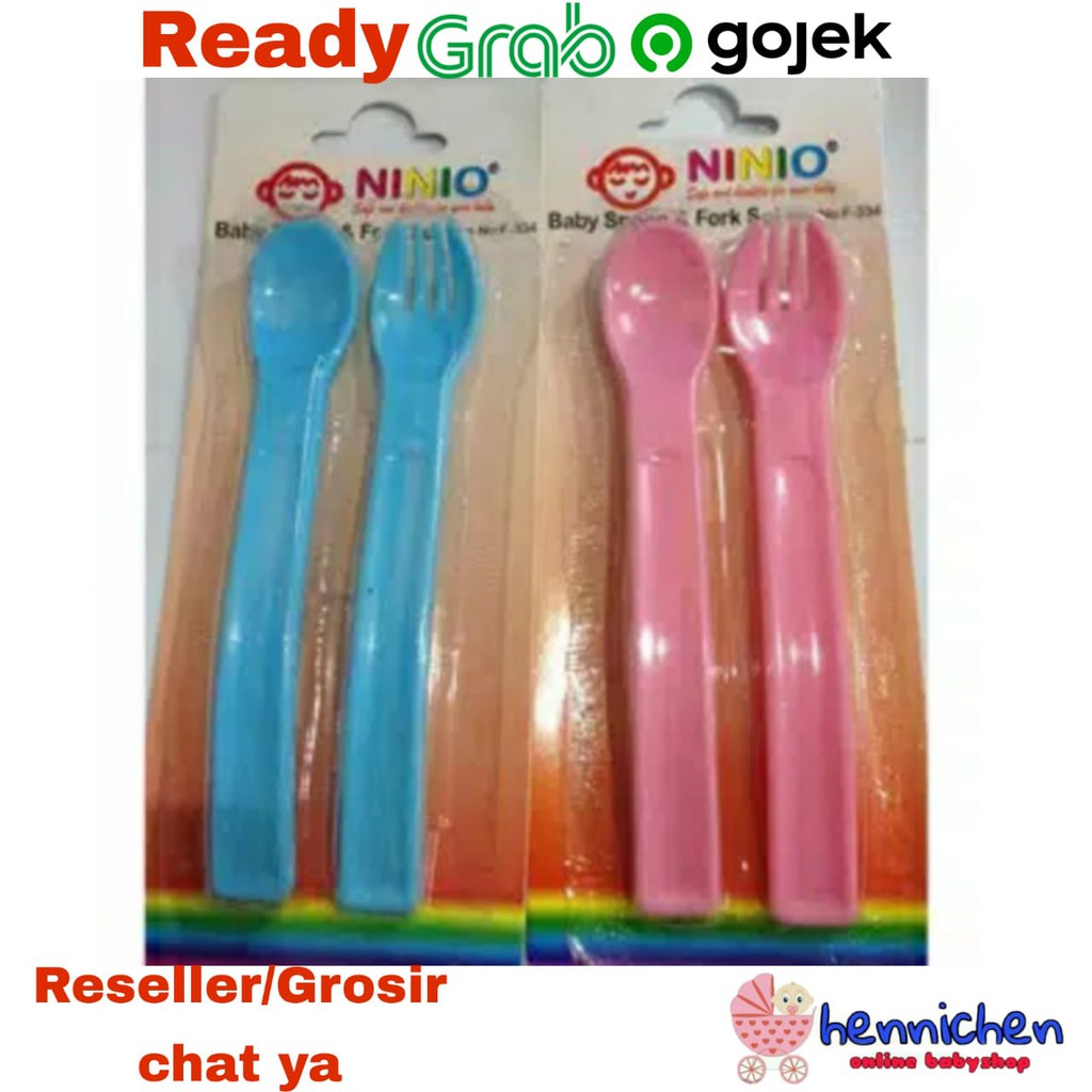 Ninio F-333 Sendok Garpu Bayi Baby Spoon Set