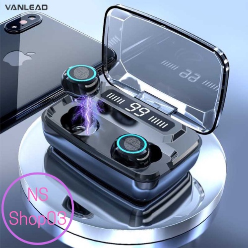 ZEBRA TWS Earphone Bluetooth 5.1 LED Touch Powerbank Dock 2000mAh - M11