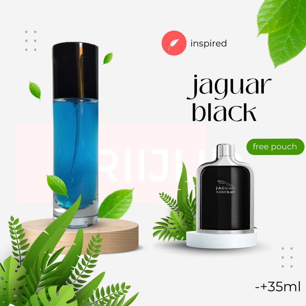 parfum pria jaguar black jaguar vision inspired refill parfum free pouch parfume -+35ml parfum premi