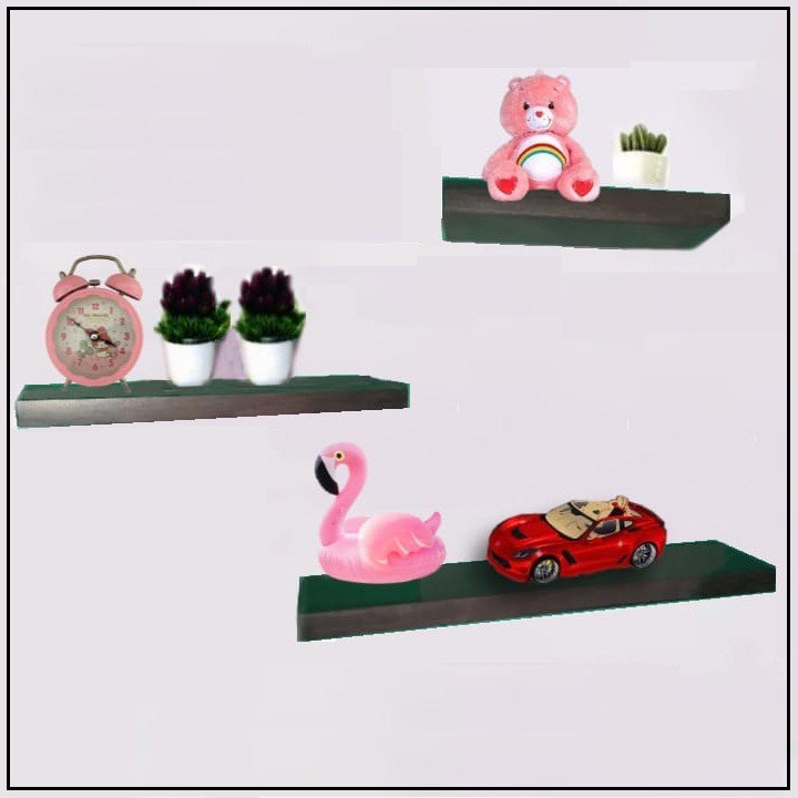 3 Pcs Rak Ambalan Melayang Dinding minimalis Murah / Floating Shelves