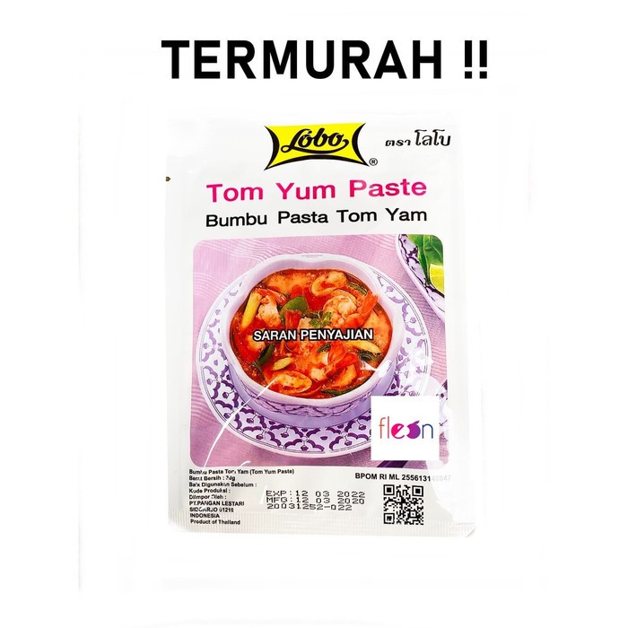 

Order Langsung Lobo Tom Yum Paste Bumbu Kuah Tom Yam Thailand 30 Gram Diskon