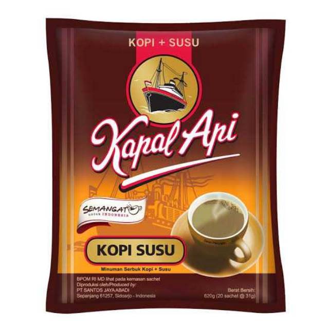 Kapal Api Kopi Susu renceng (10sachet)