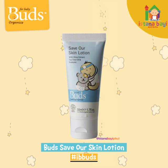 Buds Save our Skin Lotion 50 ml/untuk menyembuhkan Luka pada kulit seperti luka gores, luka lecet