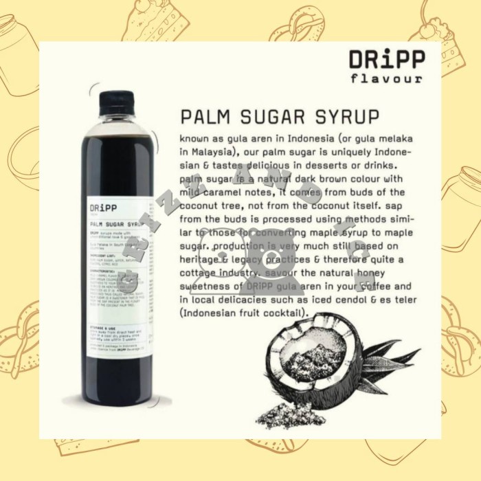 

DRiPP Syrup / Sirup Palm Sugar 760 ml - Original