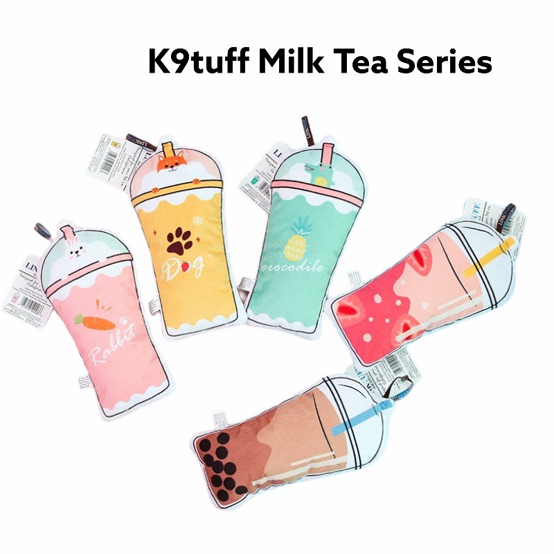 K9tuff MILK TEA Boba Edition RUSTLING &amp; SQUEAKY TOY