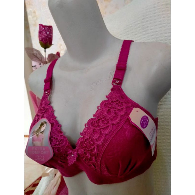 BH Fashion Embos Tanpa Kawat / Bra Embos kait tiga busa tipis