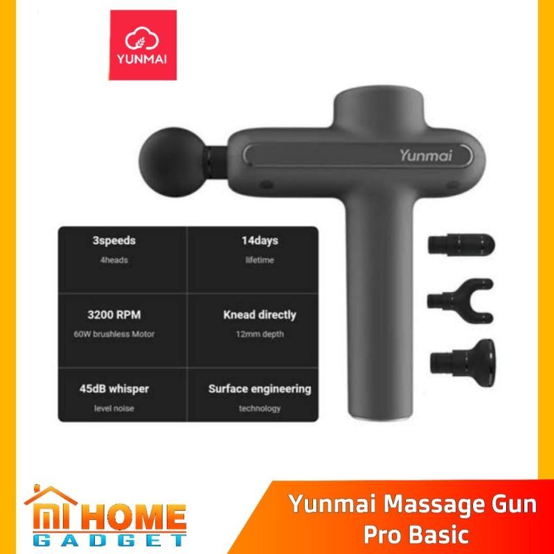 Mijia Massage Gun Deep Muscle Fascia Massager - Alat Pijat