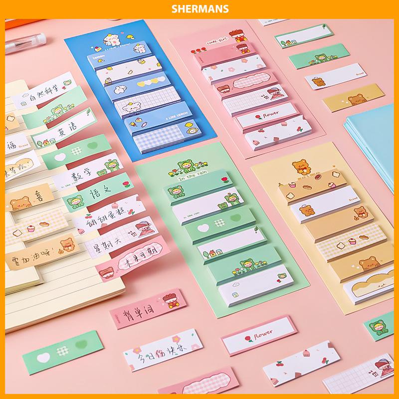 

[Ready Stock❤️]Gadis kartun menempel pada indeks siswa dengan petunjuk lucu untuk catatan kreatif sherman