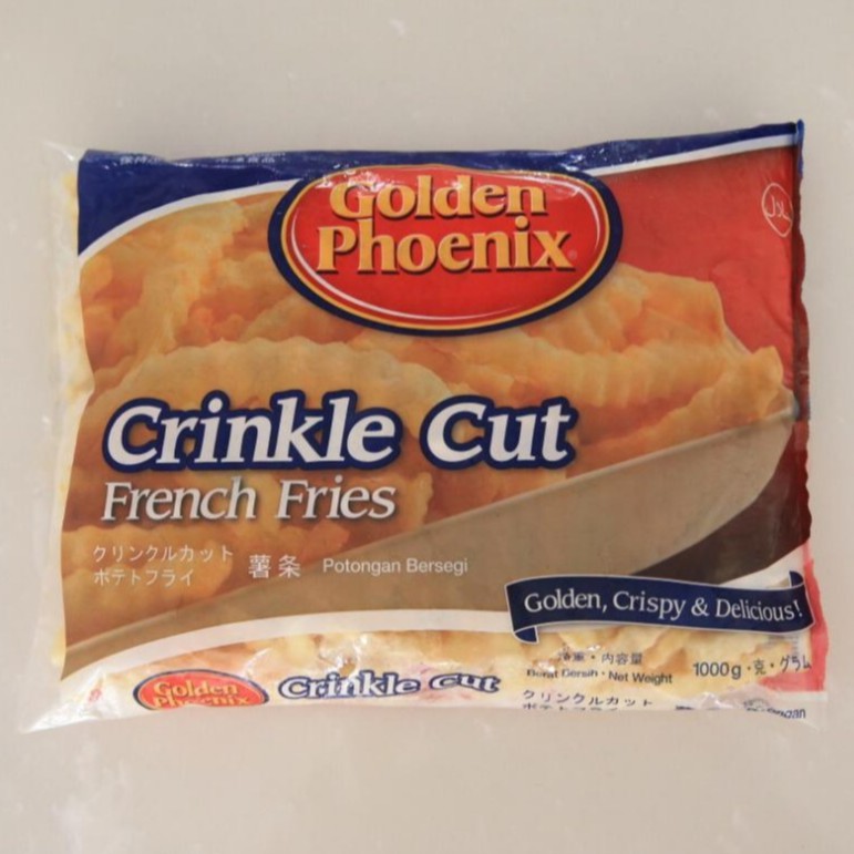 

Golden Phoenix French Fries Crinkle Cut 1000gr | Kentang Goreng Golden Phoenix | Frozen Food