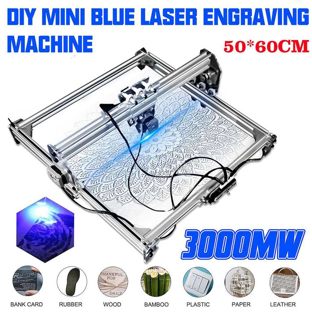 IDN TECH - WOLIKE Laser Engraver CNC Printer DIY DVP6550 3000mW 50x65cm - CN300