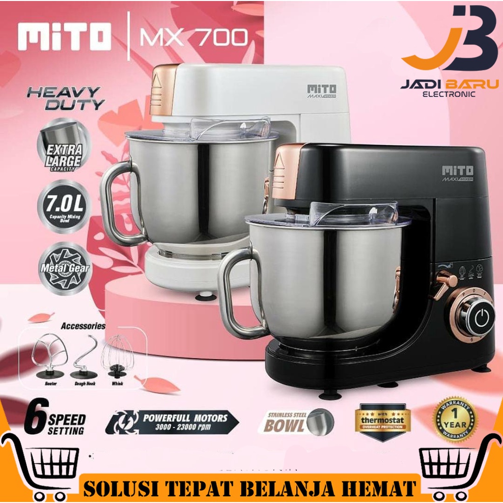 Promo (Ready Cod) Mito Stand Mixer Mx500 / Mixer Mito Mx700 / Mx-500 / Mx 700 Standing Mixer