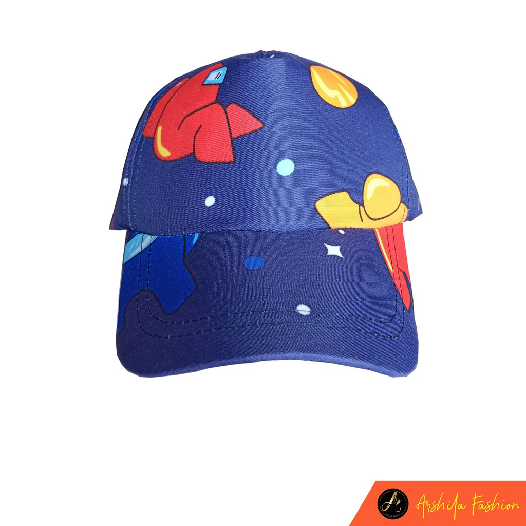 Topi Anak Sablon Sublim Karakter Lucu / Topi Anak Karakter / Arshila_fashion (TPA001)-Among As