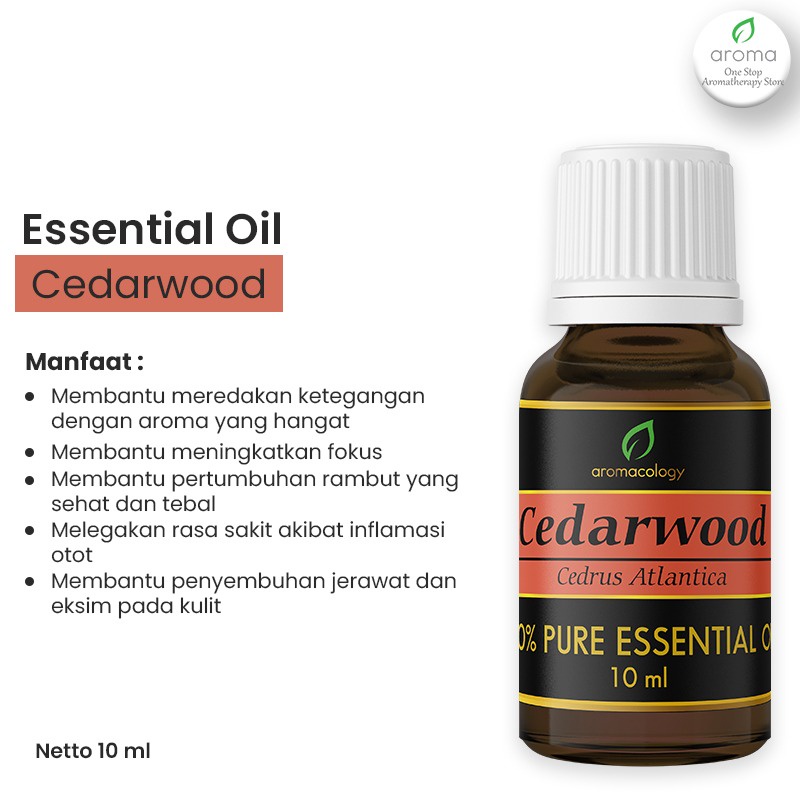 Essential Oil Aromatherapy Aromacology - Cedarwood 10ml