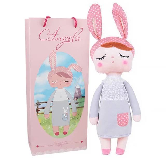 MOMBABY1 Boneka Angela Baby Pink (Free Kantong Kemasan) Atau Boneka Metoo Angela Baby Pink