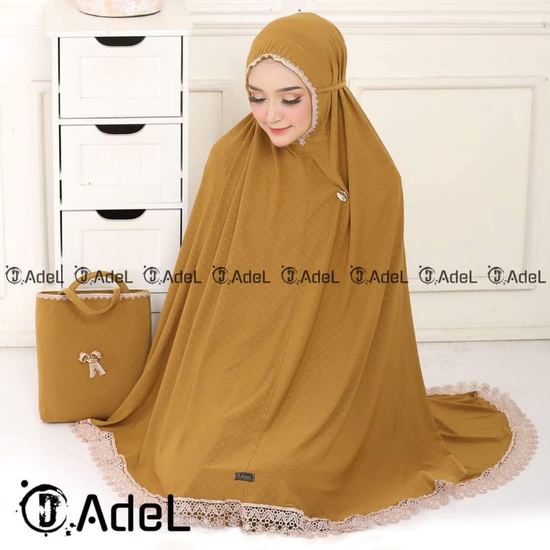 Mukena Premium - Mukena Premium Renda Prada - Mukena Original - Mukena Jersey Selena - Mukena Cantik