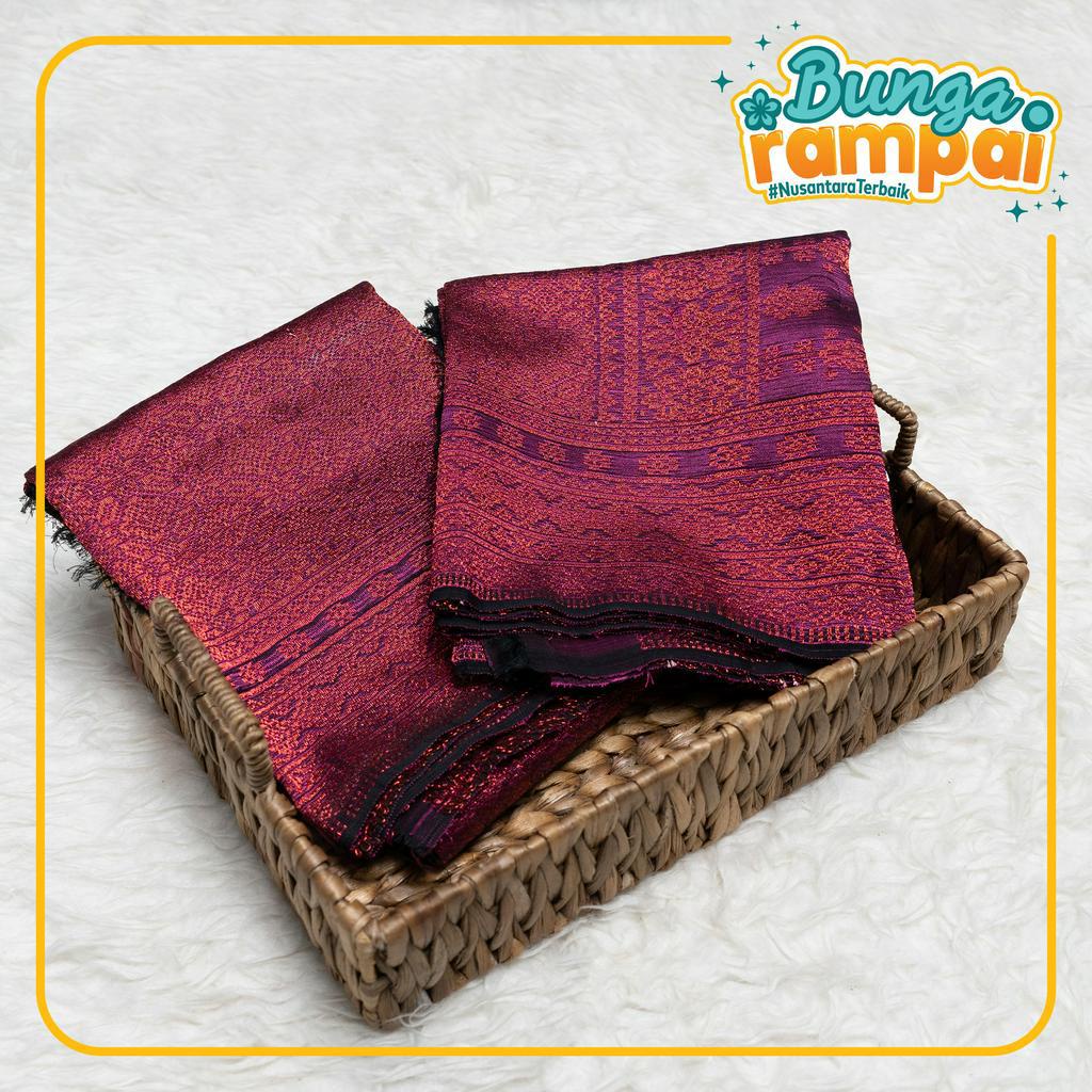 Kain Songket Ungu Tembaga