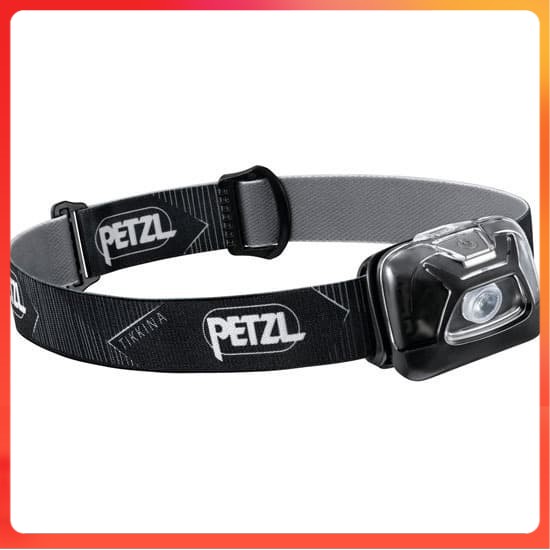 PETZL TIKKINA HEADLAMP "BLACK" 250 LUMENS E091DA00 (PROMO)