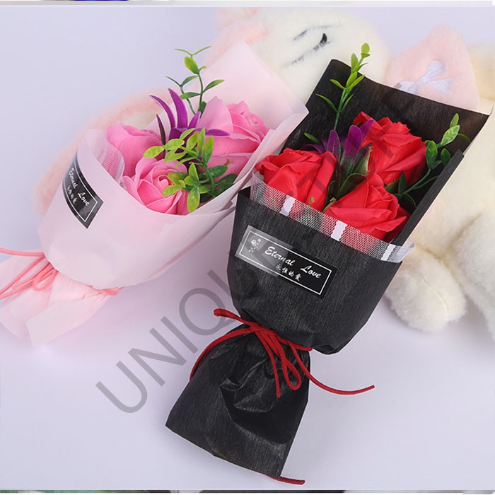 Artificial hand bouquet box bouquet bunga box buket bunga boneka