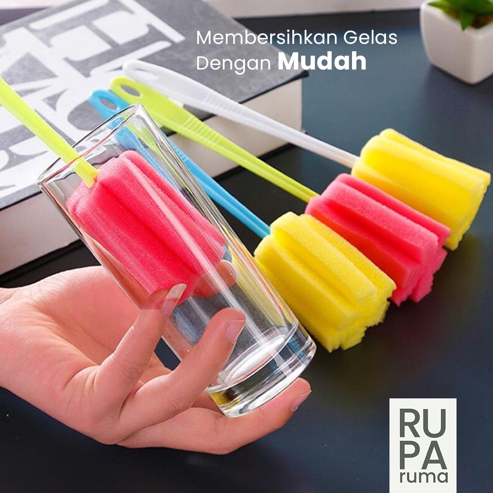 Sikat Botol Panjang Spons Busa Pembersih Gelas