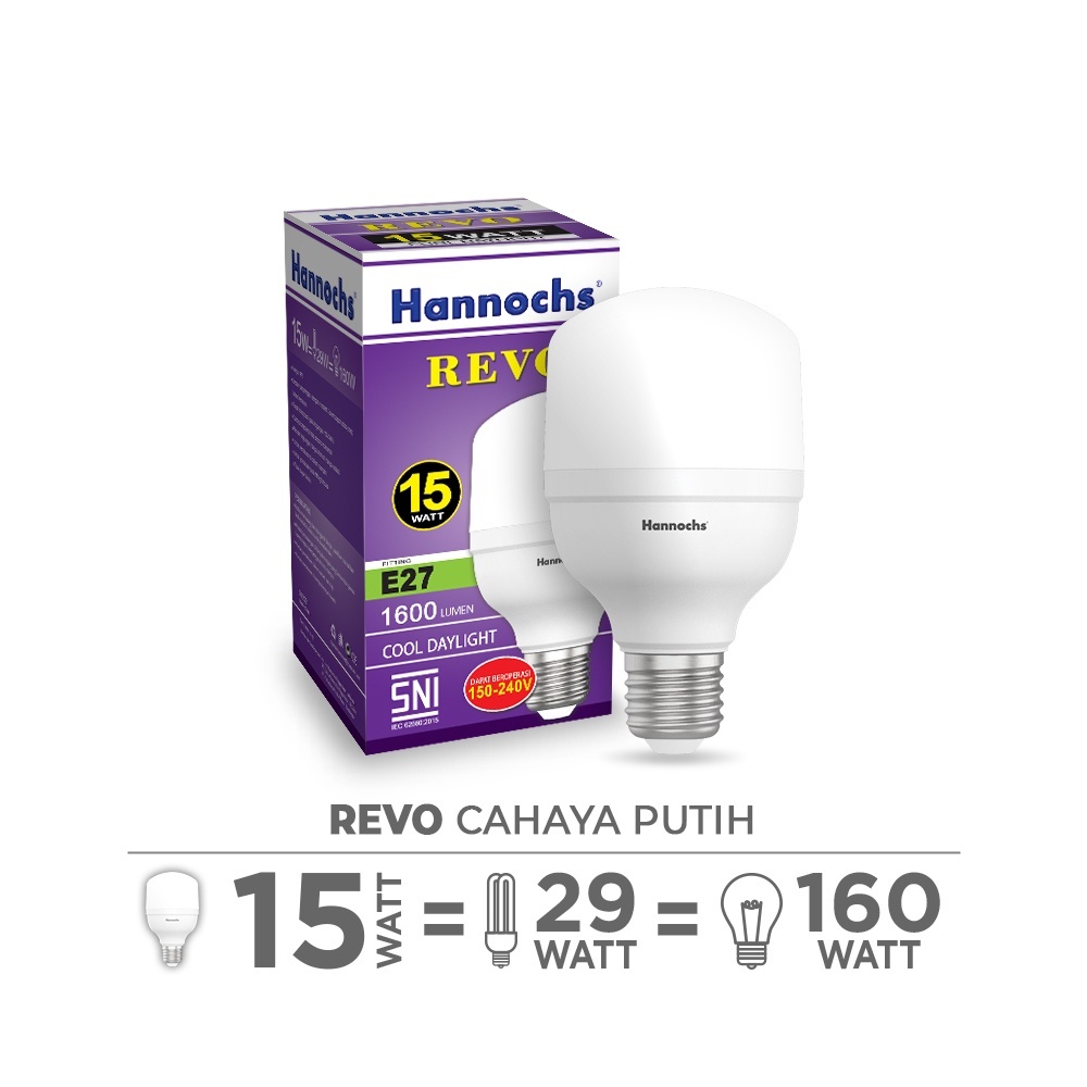 Hannochs Lampu LED Capsule Revo 15 Watt - Cahaya Putih