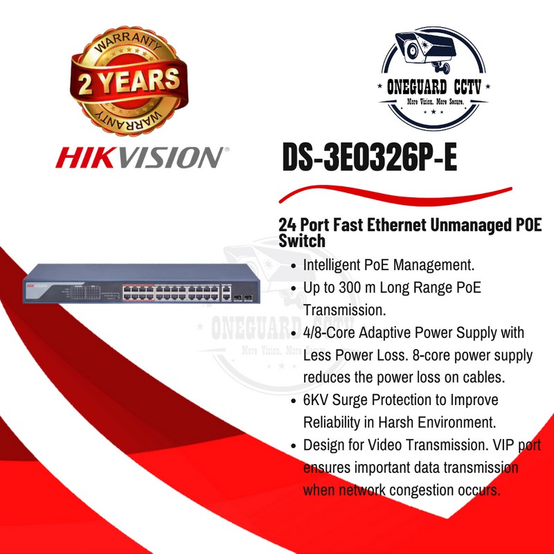 DS-3E0326P-E HIKVISION POE