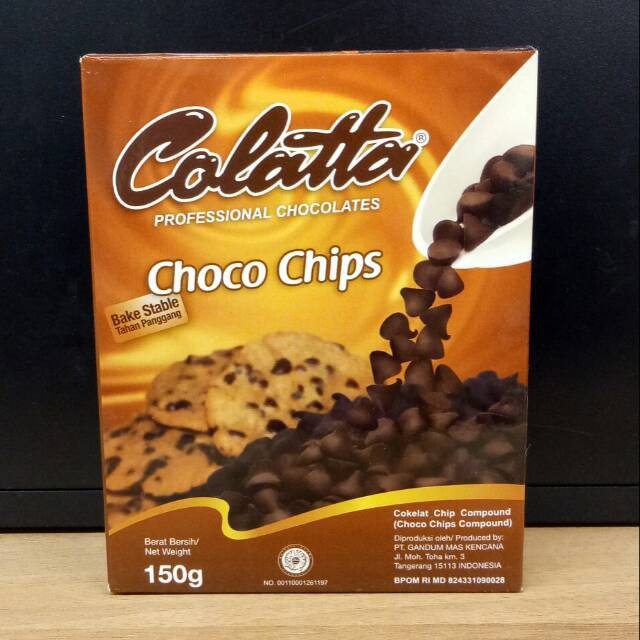 COLATTA Choco Chips Coklat Compound Chocochip 150 gr