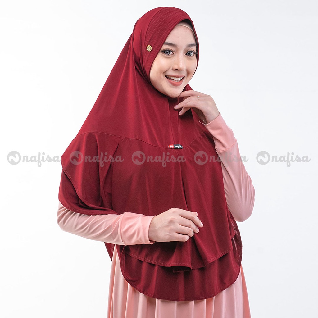 Abella Yess - Hijab Instan Bergo Pet Anti Tembem / Antem / Hijab Syari- Jilbab Dewasa