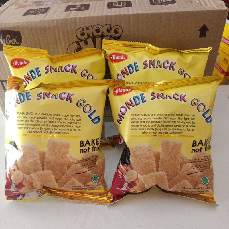 PAKET MONDE ISI 4 PCS MONDE SNACK  30 GRAM