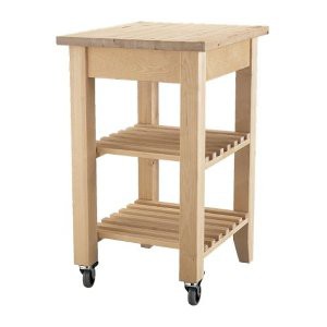 Terlaris  IKEA BEKVAM Troli Dapur Kayu Birch  Limited