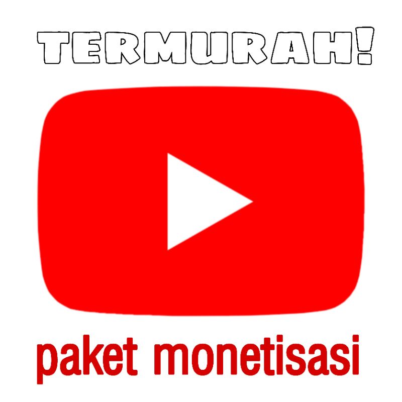 paket monetisasi youtube, murah real human