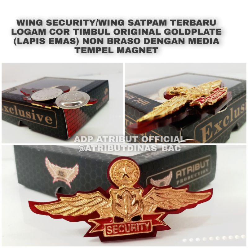 WING SECURITY / WING SATPAM MAGNET KUALITAS TERBAIK