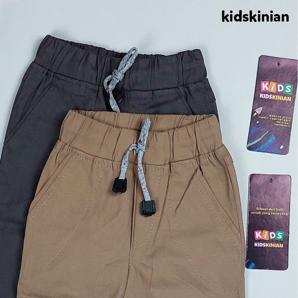 Celana Panjang Anak Unisex Short Pant Junior Laki Perempuan Chinos Usia Umur 2345678910 Tahun