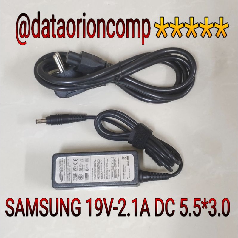 Adaptor Charger SAMSUNG 19V 2.1A DC 5.5*3.0 mm for LAPTOP SAMSUNG NC108 NC108P N100 N148 N128