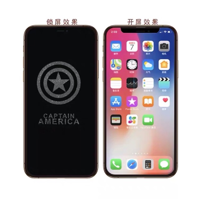 [ vhieshop ] Anti Gores Tempered Glass Ip  11Pro Ip 8plus Magic Screen 6D Motif Mix