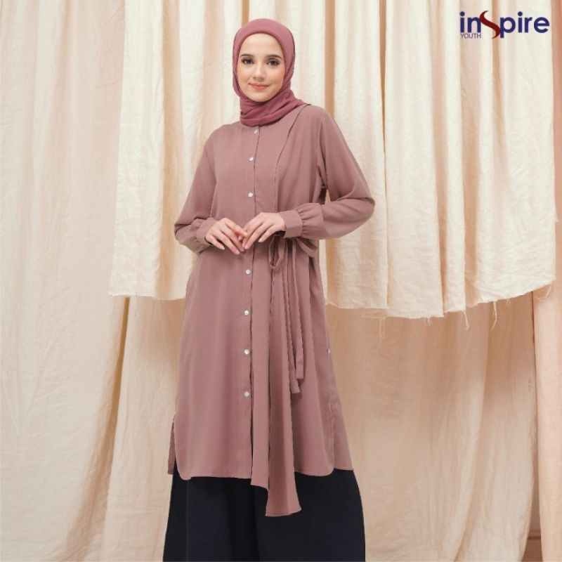 Inspire Tunik Terbaru 2022, Tunik Nibras Terbaru, ITU 071 MAGENTA, ITU 071 DARK GREY, ITU 071 DARK P