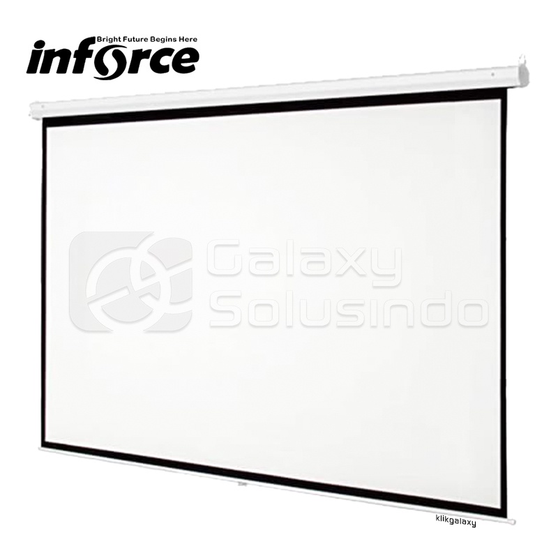 INFORCE WallScreen 70&quot; 4:3 Layar Projector Gantung