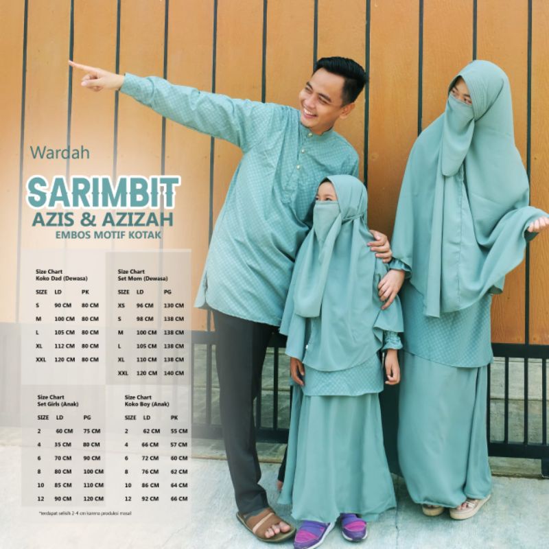 SET GAMIS EMBOS KOTAK KOMBINASI WOLFIS POLOS