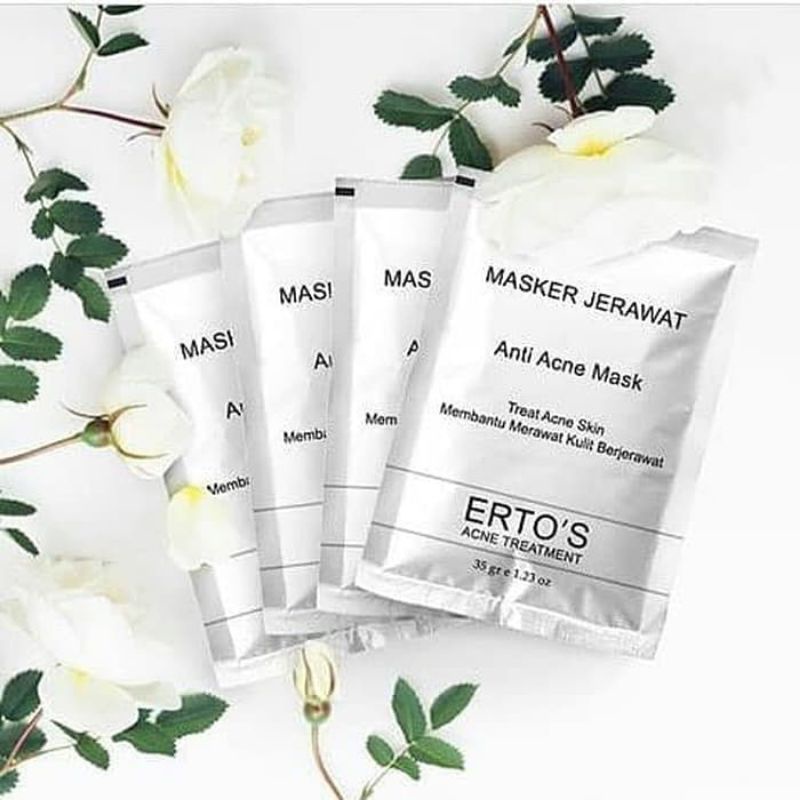 Ertos Masker Anti Jerawat Paling Ampuh Anti Acne Mask ERTO'S Skincare Original BPOM