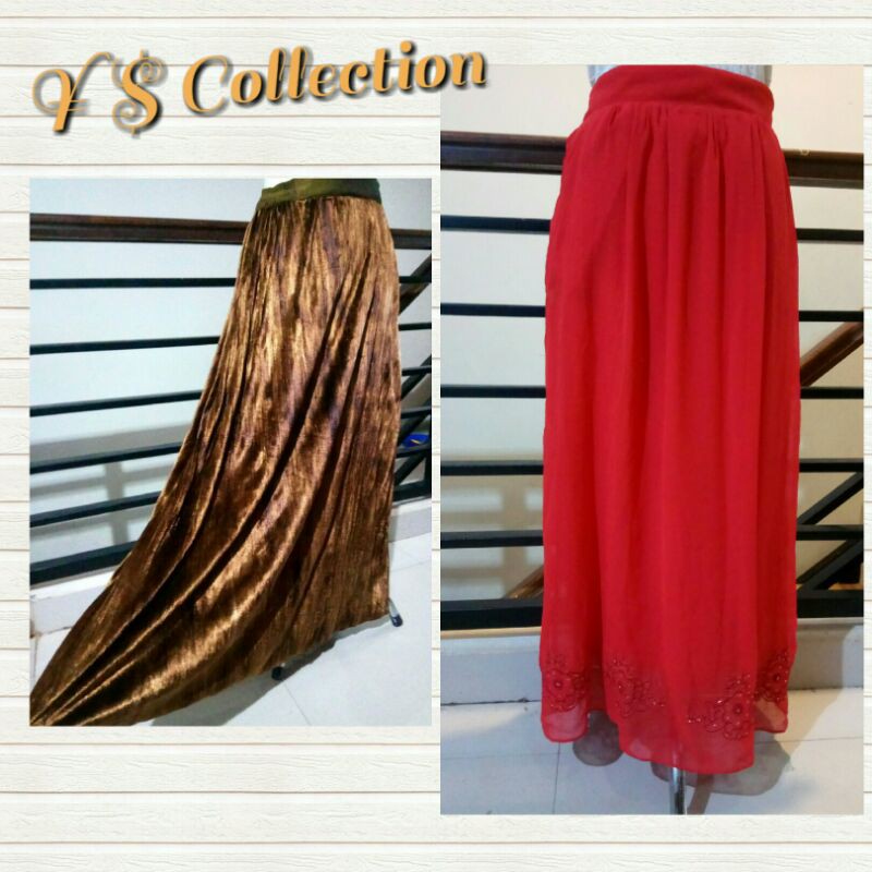 Rok | bawahan | bludru | sipon PL