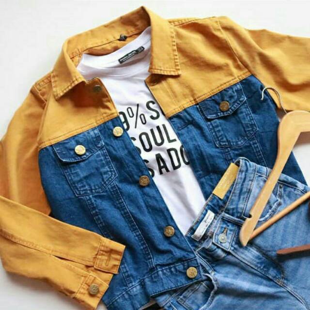 New  JAKET ZARA TWO TONE