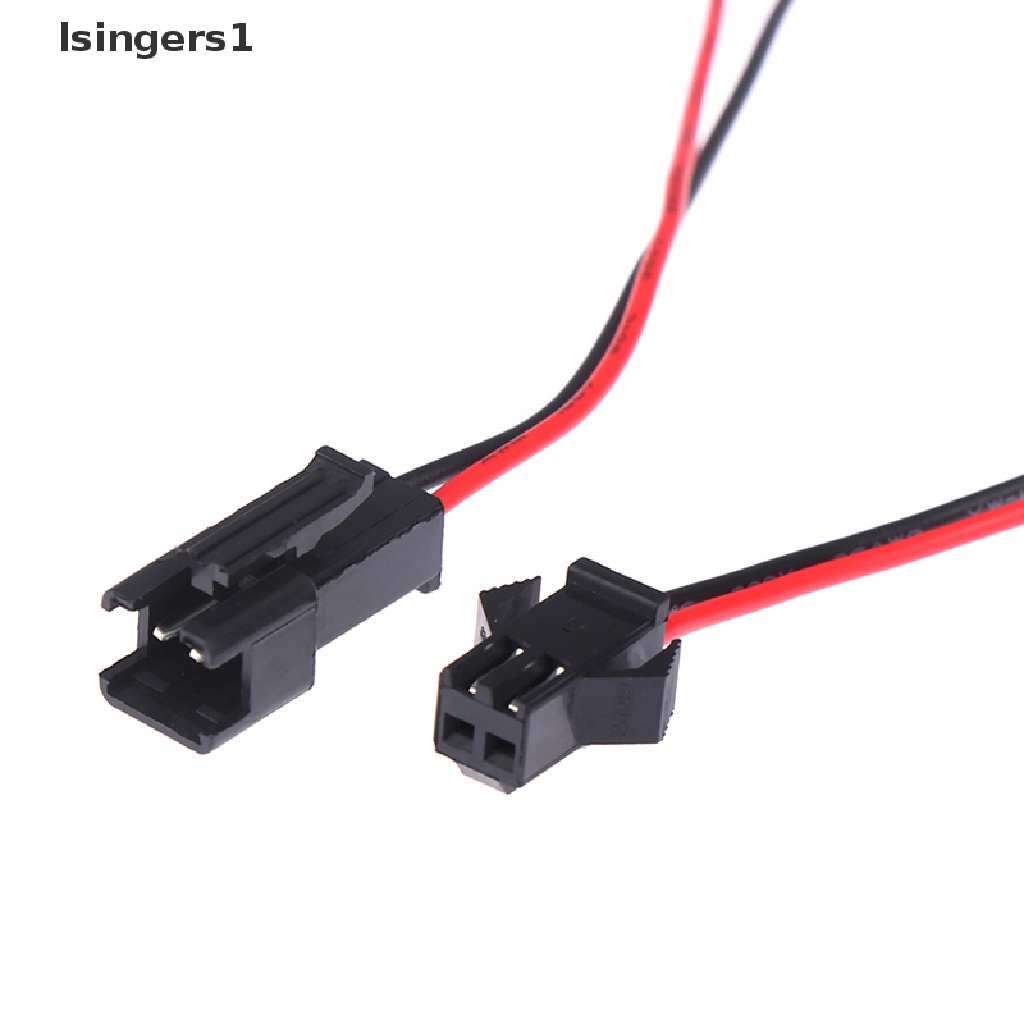 (lsingers1) 5 Pasang Konektor Kabel Terminal SM 2 Pin Male Ke Female Panjang 10 / 20cm