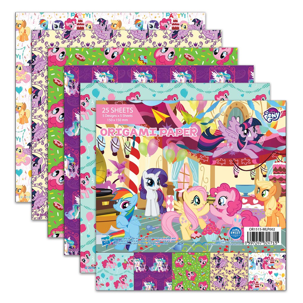 

Something Sweet Cards - Origami Paper - Kertas Lipat - My Little Pony - OR1515-MLP002