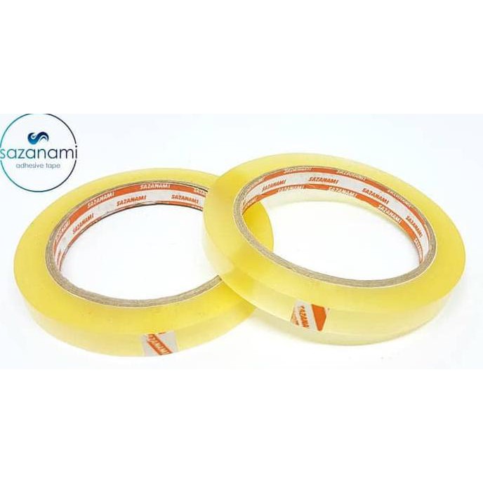 

Baru Isolasi Bening 12Mm X 100Y Sazanami 1/2" Inch Lakban Bening Selotip Original