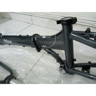 Frame set &amp; handle post HP FNHON BLAST abu-abu Discbrake 20inc New Db sepeda lipat alloy disc brake