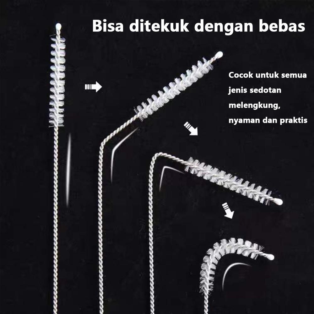 Sikat Pembersih Sedotan / Sikat Pembersih Sedotan Sikat Sedotan Stailess Brush Straw/ C219