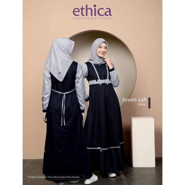 Gamis AYUMI 248 Navy by Ethica